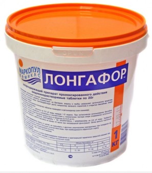 ЛОНГАФОР табл. 200г медленный органический хлор 30 кг 